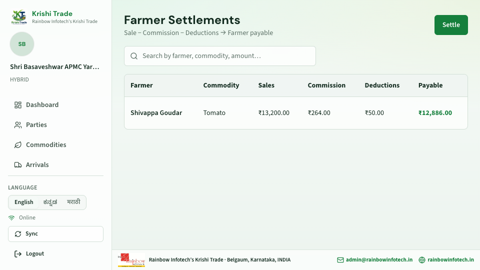 Krishi Trade screenshot