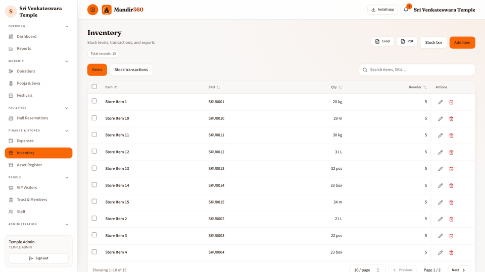 Mandir360 screenshot