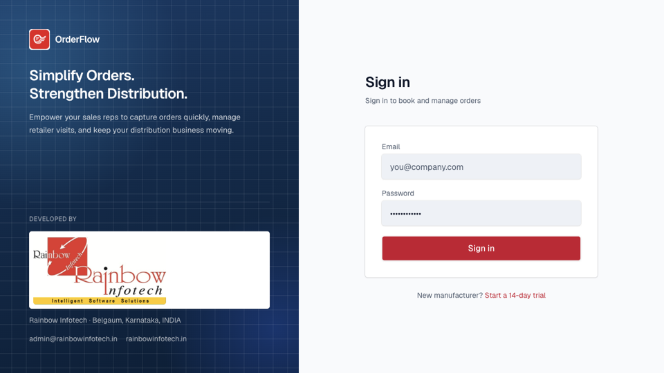 OrderFlow screenshot