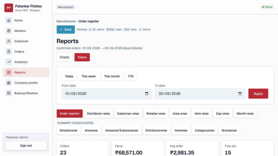 OrderFlow screenshot